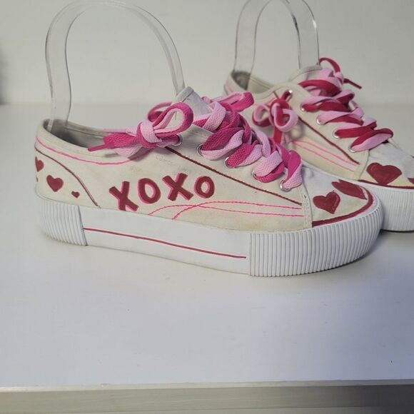 Customized h&m platform white sneakers size 8.5 - Picture 8 of 10